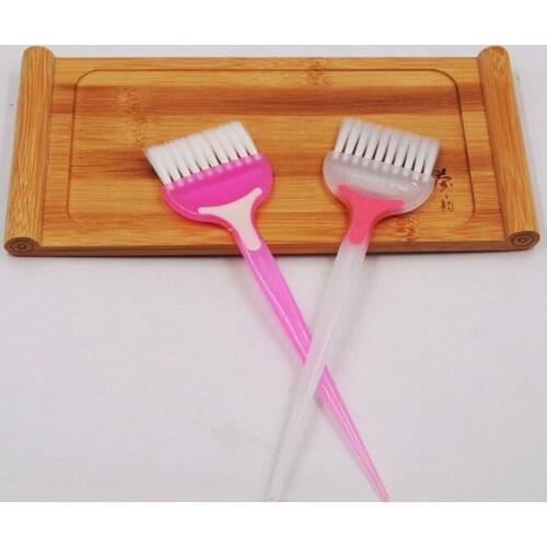 1 PCS Barber shop tools, oiling comb, soft hair dyeing brush, single-sided inverted film nursing brush