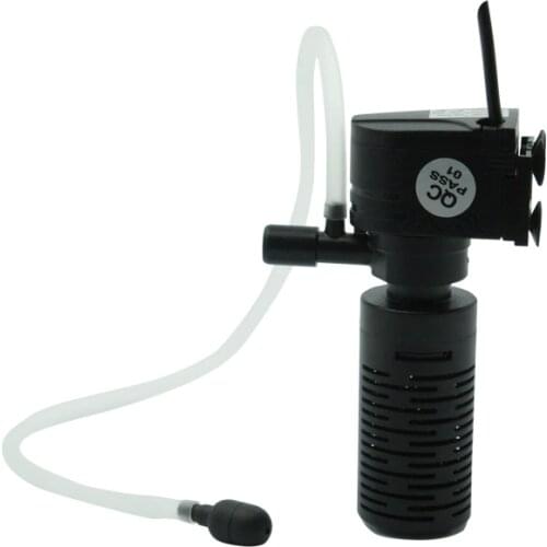 3 in 1 Mini Multi-function Aquarium Purifier Water High Quality Fish Tank Filter 3W 220~240V 50Hz EU Plug FA009