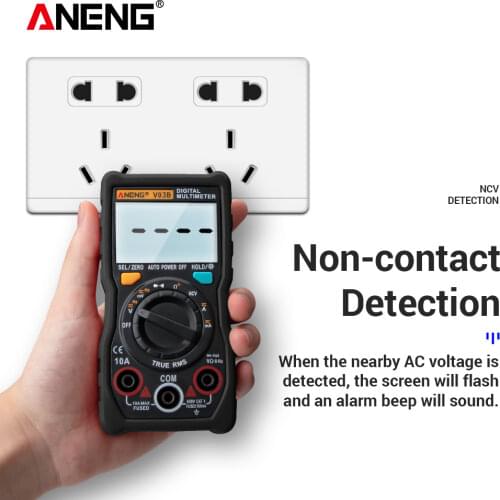 ANENG V03B LCD True RMS Digital Professional Multimeter Tester 4000 Counts multimetro Meter Auto AC/DC Transistor Ampere Tester