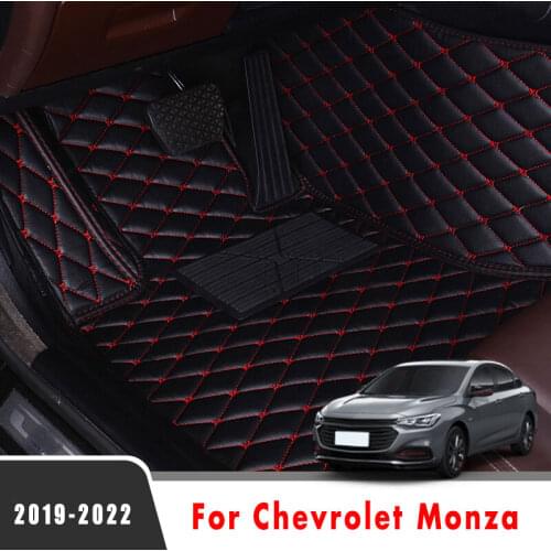 Car Floor Mats For Chevrolet Monza 2020 2019 Waterproof Leather Carpets Custom Auto Styling Foot Pads Car Accessories Interior