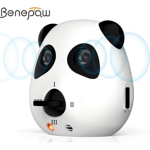 Benepaw Ultrasonic Anti Barking Device Rechargeable Training Dog Deterrent Adjustable Bark Stopper Automatic Up To 7m Range