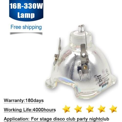 Free Shipping 16R 330W OSRAM SIRIUS HRI Moving Head Beam Light Bulb And MSD Platinum Sram Lamp 1 Piece/L OTO