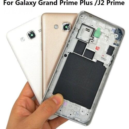 For Samsung Galaxy Grand Prime Plus /J2 Prime Housing Bezel Front Frame Chassis Side Button +Back Rear Battery Cover G532F G532H