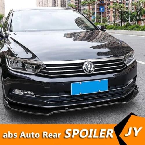 For Volkswagen Passat B8 Body kit spoiler 2018-2019 For Passat ABS Rear lip rear spoiler front Bumper Diffuser Bumpers Protector