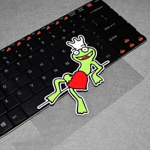 G053 Cartoon Crown Frog JDM Modified Car Reflective Safety Warning Stickers Side Window Fuel Tank Car Trunk Motorcycle Helmet