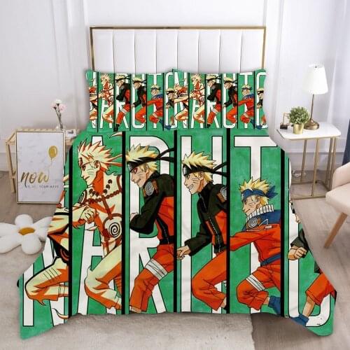 NARUTO Quilt Cover Cartoon Bedding Sets Kids Boys Gifts Bed Set Quilt Comforter Covers Home Textiles Summer Winter News