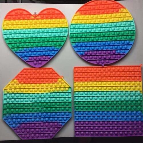 HOT SALE 30CM Giant Popper Push Big Size Popping Bubbles Pressure Relieving Oversized Poppet Fidget Toys