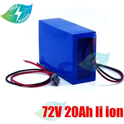 72V 20Ah Lithium battery pack for electric bike bicycle motorcycle electric tricycles golf trolley+5A charger