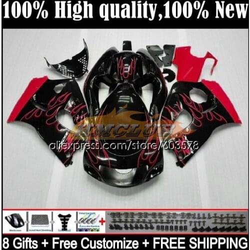Body For SUZUKI SRAD GSX-R600 GSXR 750 600 0CL.17 Red flames GSXR750 96 97 98 99 00 GSXR600 1996 1997 1998 1999 2000 Fairings
