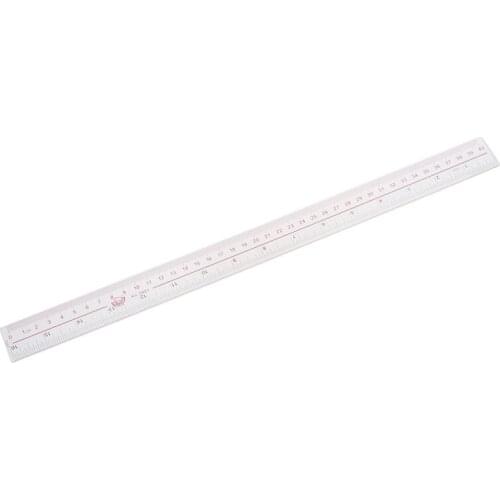 40cm 16 Inches Length Measure Clear Plastic Straight Edge Ruler