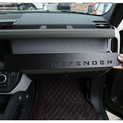 For Land rover Defender 110 90 2020-2022 Aluminum Alloy Co-pilot Dashboard Hollow Panel Cover Trim Stickers Car Accessories