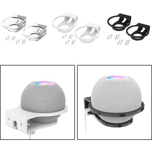 2pcs/set Speaker Wall Mount Stand for Mini Speaker Bracket Wall Stand Wall Mount Shelf Easy Install