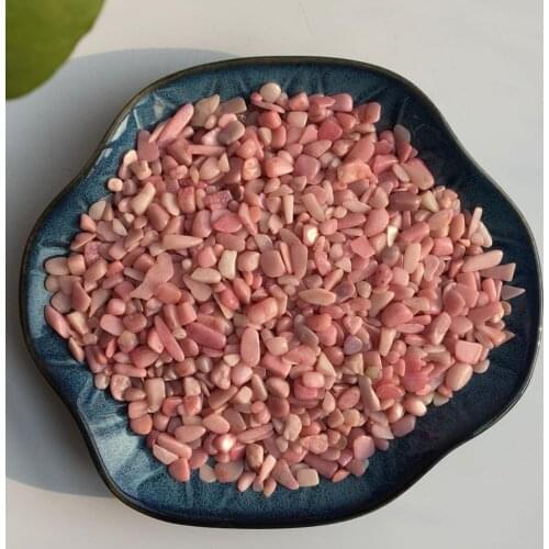 Natural Pink Opal Tumbled Crystal Quartz Broken Small Gravel Stone For Healing Home Ornament