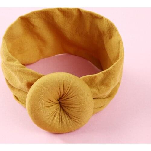Solid Color Baby Nylon Dot Headband Newborn Bowknot Round Ball Headwrap Turban Girls Kids Hair Bands New Fashion Gift Sets