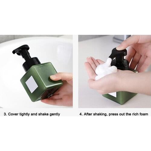 250ml/450ml/650ml Foam Pumps Bottle Manually Press Soap Foaming Mousses Liquid Dispensers Household D1