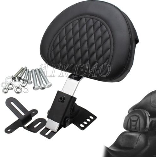 Adjustable Plug-in Driver Rider Backrest Custom For 1997-2020 Touring Models Road King Street Glide Road Glide Electra Glide