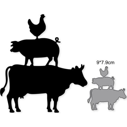 Cutting Dies Animal Layering Die Photo Album 2020 New Version Production Embossing Die Cutting Process Die Decor