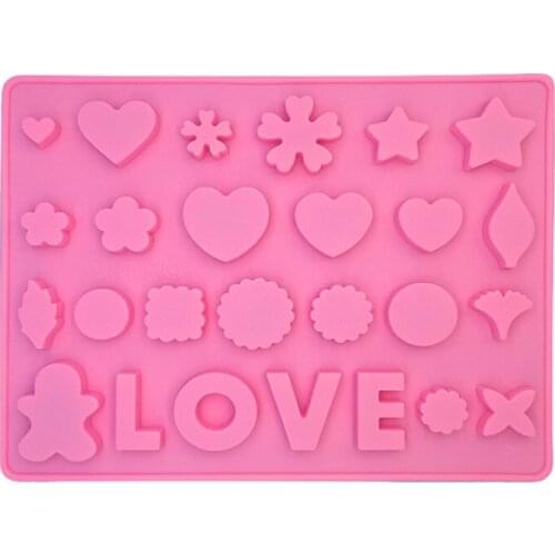 Silicone Mold Mini Heart Shaped Silicone Ice Cube Chocolate Baking Candy Soap Mold DIY Handmade Ice Tray Mold