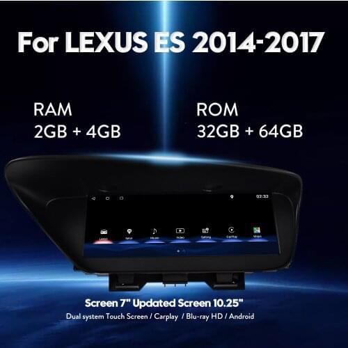 Android System Car Video Interface for-LEXUS EX 2014-2017 GPS Navigation car multimedia Radio Player interface