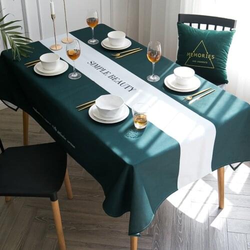 Home Decor Nordic Modern Art Tablecloth For Wedding Event Party Waterproof Oil Proof Table Cloth Rectangular Plaids Table Covers