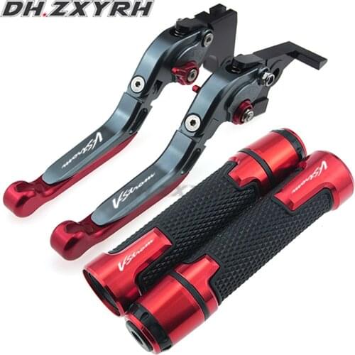 For SUZUKI DL 1000 DL1000 V-Strom 2002-2018 2017 2016 2015 2014 Motorcycle Folding Extendable Brake Clutch Levers Handbar Grips