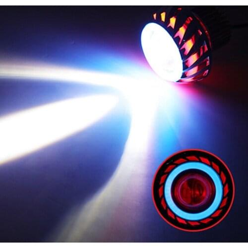 Motorbike led Headlights Motorcycles colorful driving Work spot lamp Motorcycle LED 12v 6500k Spotlight motor Fog Light headlamp