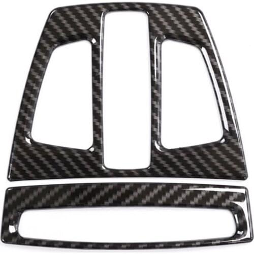 Carbon fibe For BMW X1 f48 2017 X5 f15 X6 f16 3 Series f30 GT f34 Car Interior Front Reading Light Cover Trim For BMW X2 F47