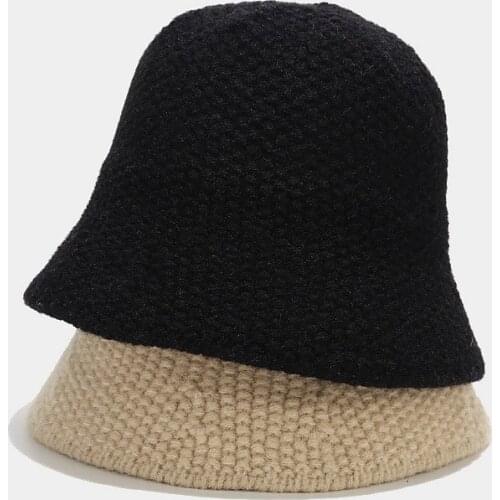 Kitted Bucket Hat Women 2020 Autumn Fisherman Hat Outdoor Travel Hat Sun Hats for Men and Women Panana