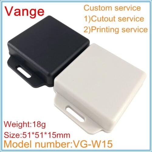 1pcs/lot wire connector outlet box housing 51*51*15mm ABS plastic junction box diy for small electronics device