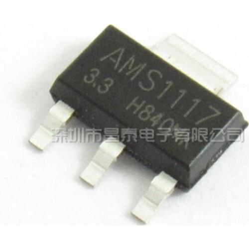10pcs / 1 lot AMS1117-3.3 Power IC buck IC linear voltage regulator LDO SOT-223