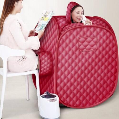 2.5L Portable Steam Sauna Home Sauna Generator Slimming Household Sauna Box Ease Insomnia Stainless Steel Pipe Support HWC
