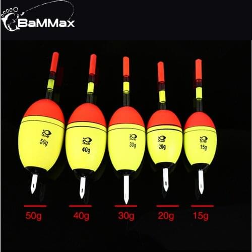 2pcs/lot Fishing Float 15g 20g 30g 40g 50g EVA fishing light stick belly Fishing Accessories Tackle Night Fishing Floats Pesca