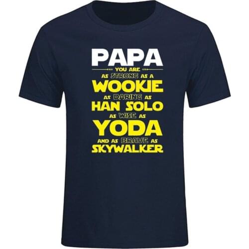 2020 Cotton T Shirts Man Clothing Short Sleeve T Shirt Papa You Are My Super Star Hero T Shirts