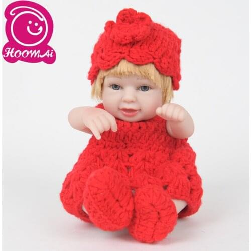 25CM Amazing Bebe Reborn Newborn Lifelike Full Vinyl Body Silicone Cute Realistic Babies Toy Christmas Present Playmates 10Inch