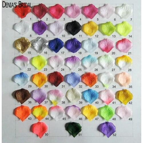 3000pcs Fashion Atificial Polyester Flowers for Romantic Wedding Decorations Silk Rose Petals confetti