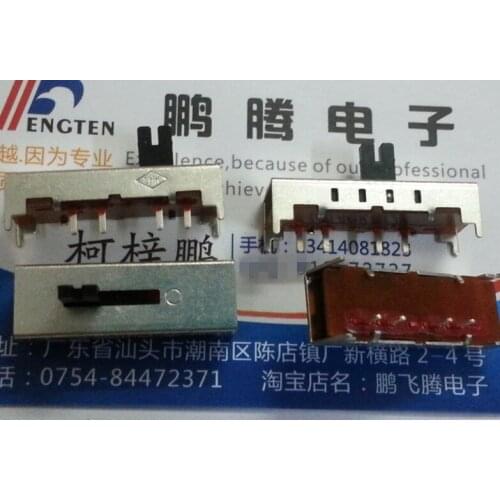 5PCS/lot J-S4420#01 Original Japanese SMK toggle slide switch 2 gear 4 feet with bracket single 4 feet handle height 7.5