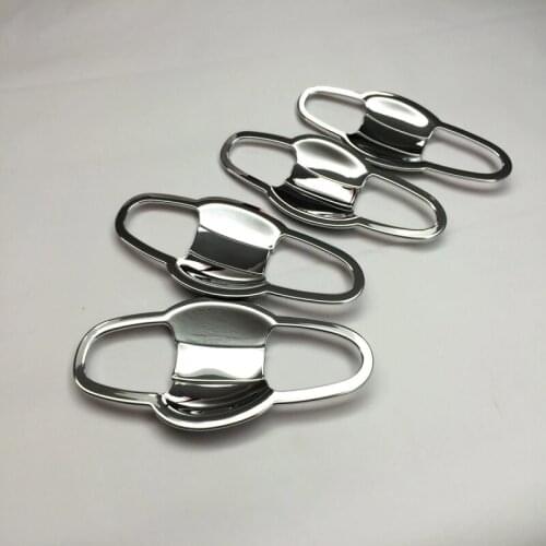 For Toyota RAV4 2013 2014 2015 2016 Car Styling ABS Chrome Mirror Side Door Handle Bowl Cup Cover Trim Free Shipping