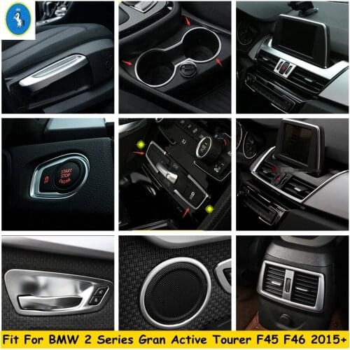 Side Car Door Stereo Speaker / Middle Air AC Outlet Vent Cover Trim Fit For BMW 2 Series Gran Active Tourer F45 F46 2015 - 2020