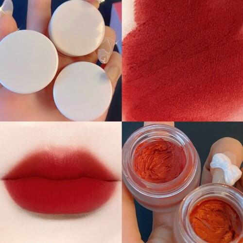 Private Label Mousse Matte Canned Lip Mud Velvet Lipstick Lip Gloss Long Lasting Lip Glaze Lip Makeup Cosmetics Wholesale