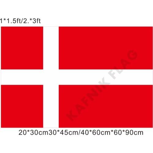 KAFNIK,free shipping 20*30cm/30*45cm/40*60cm/60*90cm small flags Denmark Flag for Countries World Event Decorative Flags