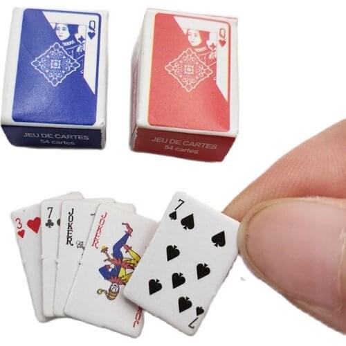 Creativity Mini Playing Cards Travel Convenient Cute Poker Solitaire Spoof Small Gift Finger Entertainment Toy