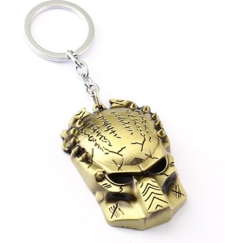 MS Jewelry Aliens V Predator Key Chain AVP Key Rings Holder For Gift Chaveiro Car Keychain Movie Game Souvenir