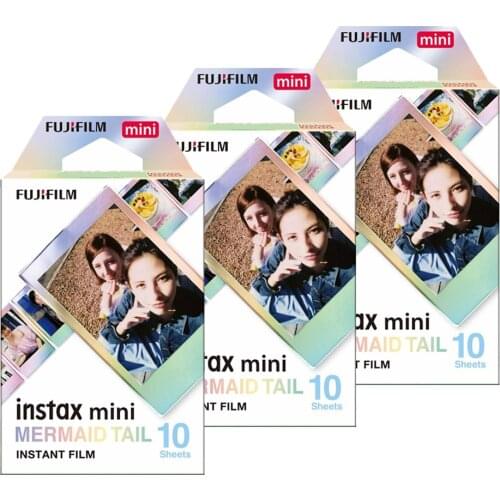 NEW Fujifilm Instax Mini Film Instax Mini 8 / 9 MERMAID TAIL Film For Fuji Mini 7s 25s 26 70 90 Instant Camera SP-1 SP-2