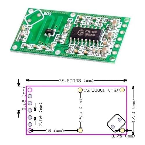 New RCWL-0516 Microwave Radar Sensor Module Human Body Induction Switch Module