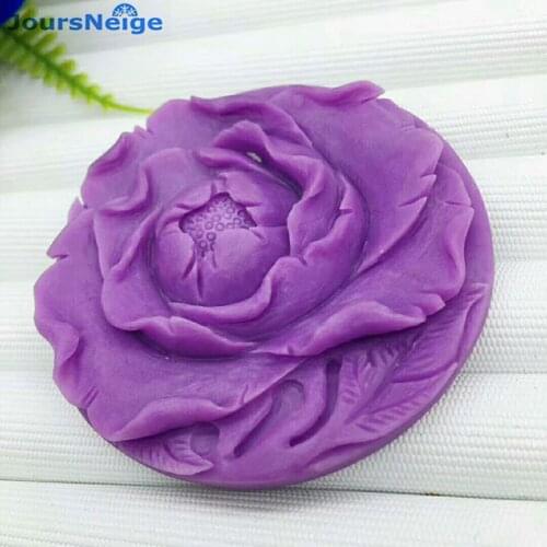 Wholesale Purple Natural Mica Pendants Hand Caved Flower Pendant Necklace Sweater Chain Lucky for Women Gift Fashion Jewelry