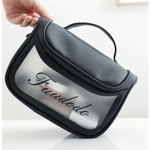 Transparent Cosmetic Bag for Women Luxury Water-Proof Simple Stortage Box Big Capacoty Convenice Handbag HIgh Quality Fashion