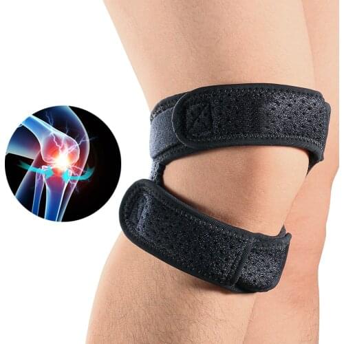 Adjustable Knee Support Brace Sports Silica Gel Kneecap Pressurize Leg Protector Joelheiras Compression Gym Training Rodilleras