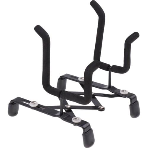 Foldable Iron Instruments Floor Stand Holder Support Black for Ukulele Violin Fiddle Parts