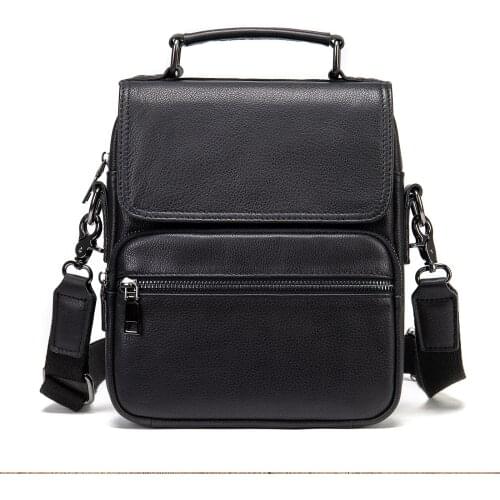 Fashion Genuine Leather Bag Messenger Bag Men Shoulder Handbag Real Leather Crossbody Bags For Men Luxury Handbags Flap Pocket