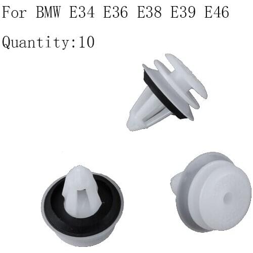 For BMW E34 E36 E38 E39 E46 Interior Door Card Trim Clips x10D